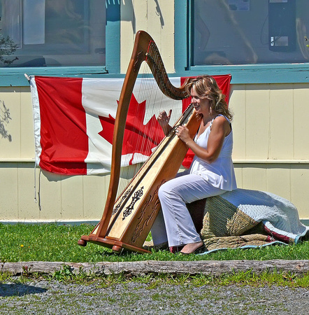 Harpist at the Look Off