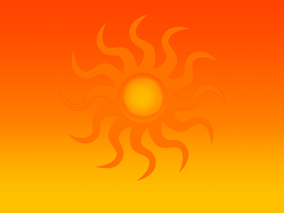orange sun