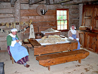Village Historique Acadien - wool making