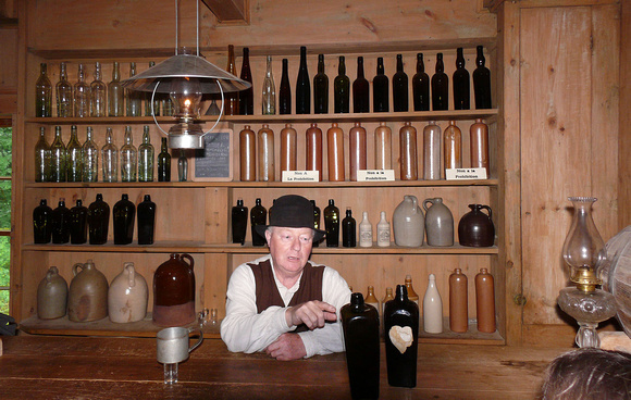 Village Historique Acadien - the historic liquor store